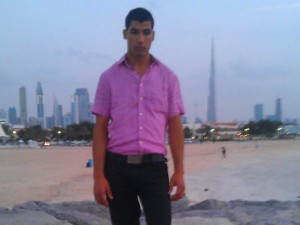 iPhone Thief, Hafid poses back in his home country of Dubai.
